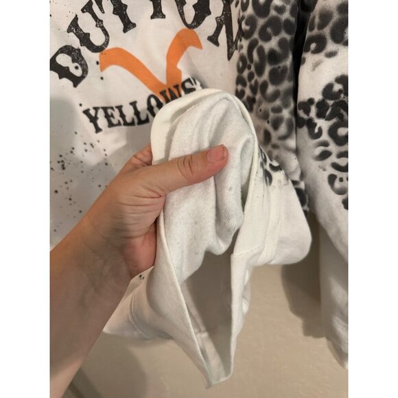 Custom Dutton Ranch White Leopard Crewneck Yellowstone Inspired Sweatshirt - Picture 8 of 9